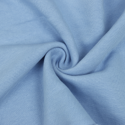 Ткань Футер 3-х нитка, Петля, цвет Светло-Голубой (на отрез)  в Черноголовке