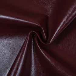 Ткань Дерматин (Кожзам) для мебели, цвет Бордовый (на отрез)  в Черноголовке