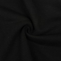 Ткань Футер 3-х нитка, Петля, цвет Черный (на отрез)  в Черноголовке
