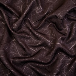 Ткань Блэкаут для штор &quot;Ледовое тиснение цвет Темно-Коричневый&quot; (на отрез)  в Черноголовке
