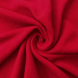 Флис Односторонний 130 гр/м2, цвет Красный (на отрез)  в Черноголовке
