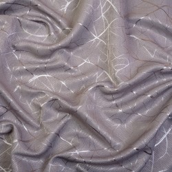 Ткань Блэкаут для штор светозатемняющая 75% &quot;Ледовое тиснение  Серый&quot;   в Черноголовке