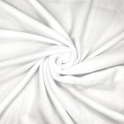 Флис Односторонний 130 гр/м2, цвет Белый (на отрез)  в Черноголовке