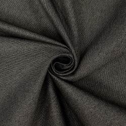 Ткань Рогожка (мебельная), цвет Тёмно-Серый (на отрез)  в Черноголовке