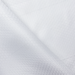 Ткань Оксфорд 300D PU Рип-Стоп СОТЫ, цвет Белый (на отрез)  в Черноголовке