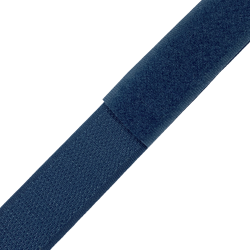 Контактная лента 25мм цвет Синий (велькро-липучка, на отрез)  в Черноголовке