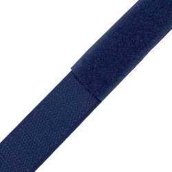 Контактная лента 25мм цвет Тёмно-Синий (Велькро-липучка), на отрез  в Черноголовке
