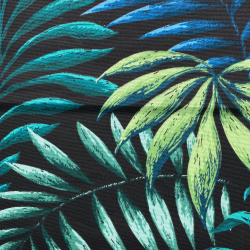 Интерьерная ткань Дак (DUCK), принт &quot;Тропические листья&quot; (на отрез)  в Черноголовке
