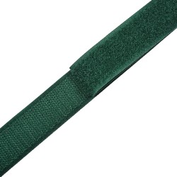 Контактная лента 25мм цвет Зелёный (велькро-липучка, на отрез)  в Черноголовке