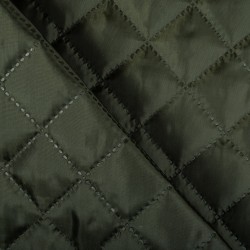 Стеганая подкладочная ткань с синтепоном (100гр/м2),  Хаки   в Черноголовке